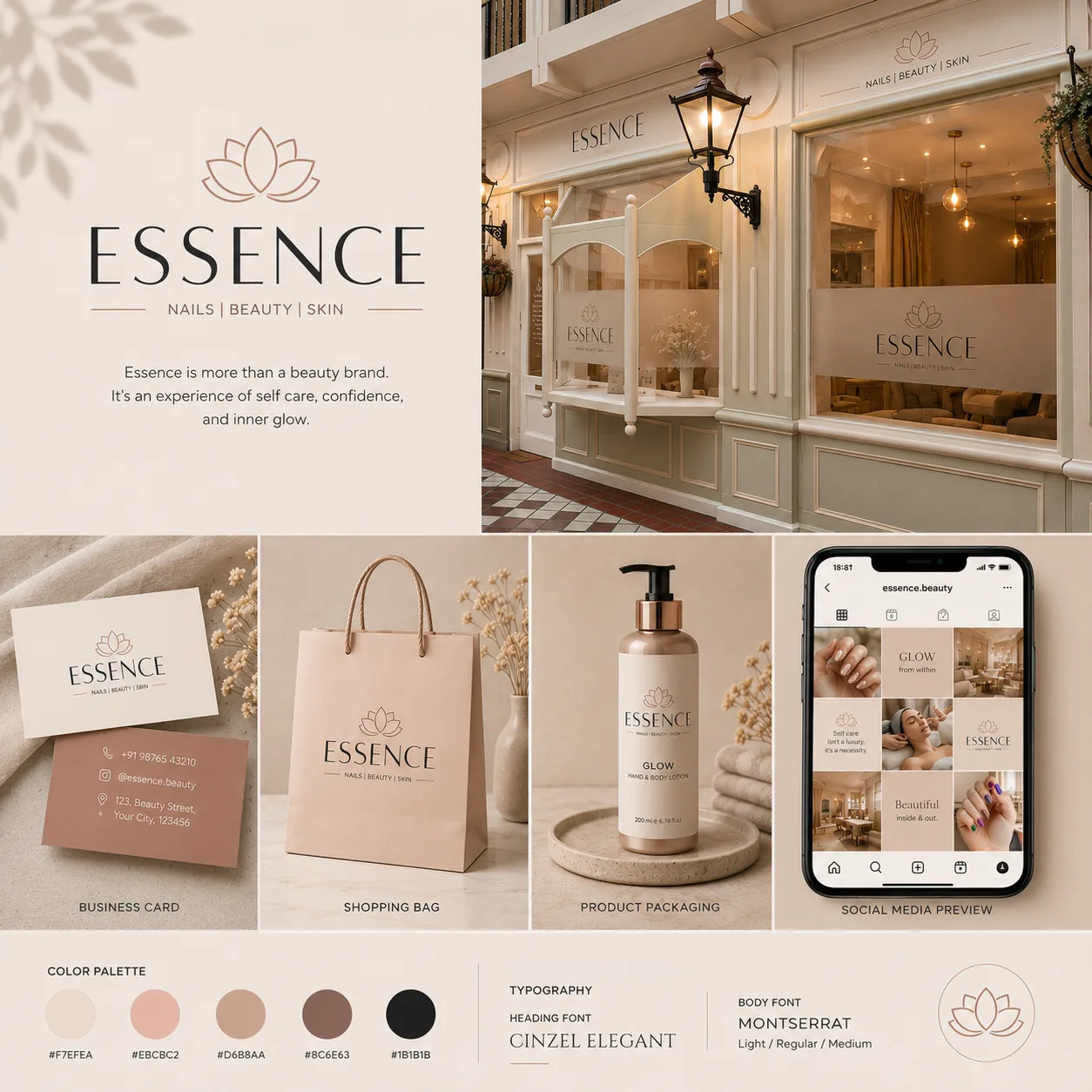 Essence brand identity kit by AVFX Sign